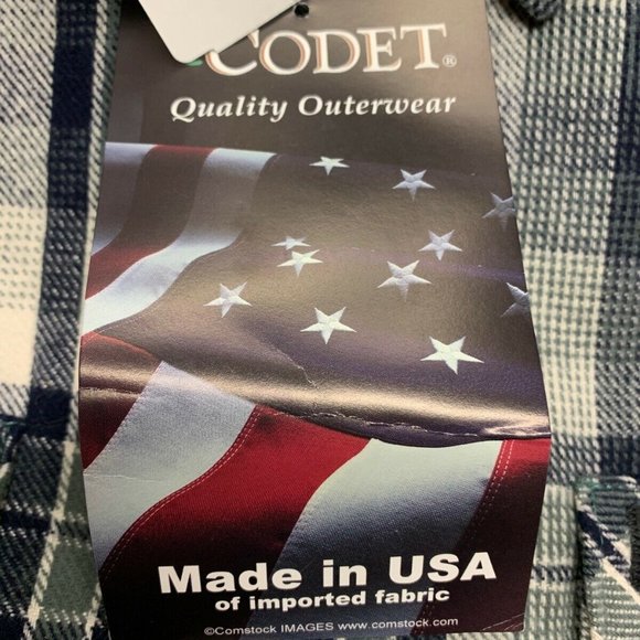 Codet Heavyweight Brawny Flannel Shirt Jacket Mens - Picture 4 of 8